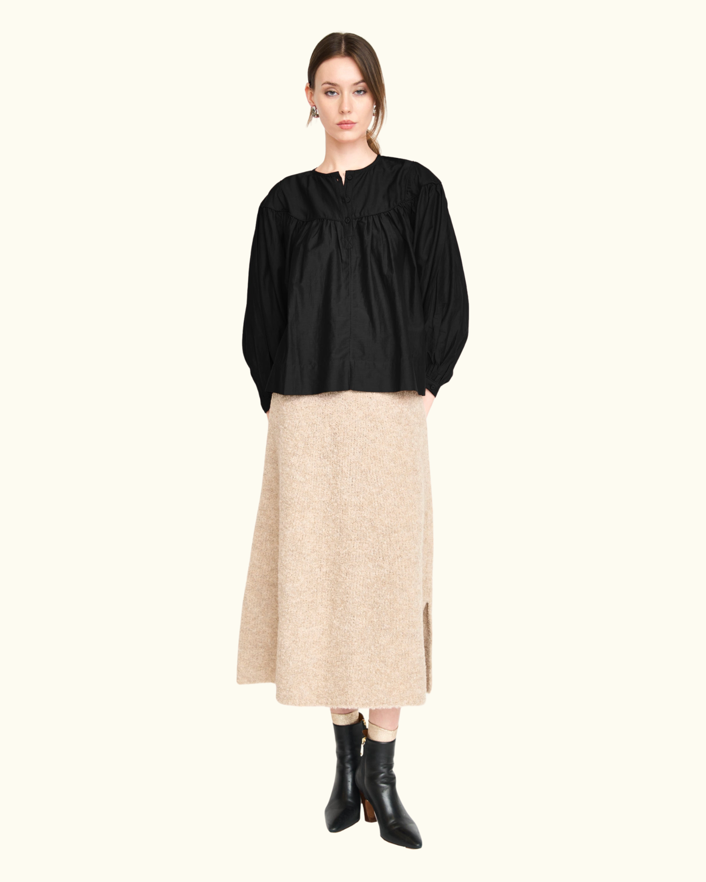 Oslo Blouse by Mirth / Black
