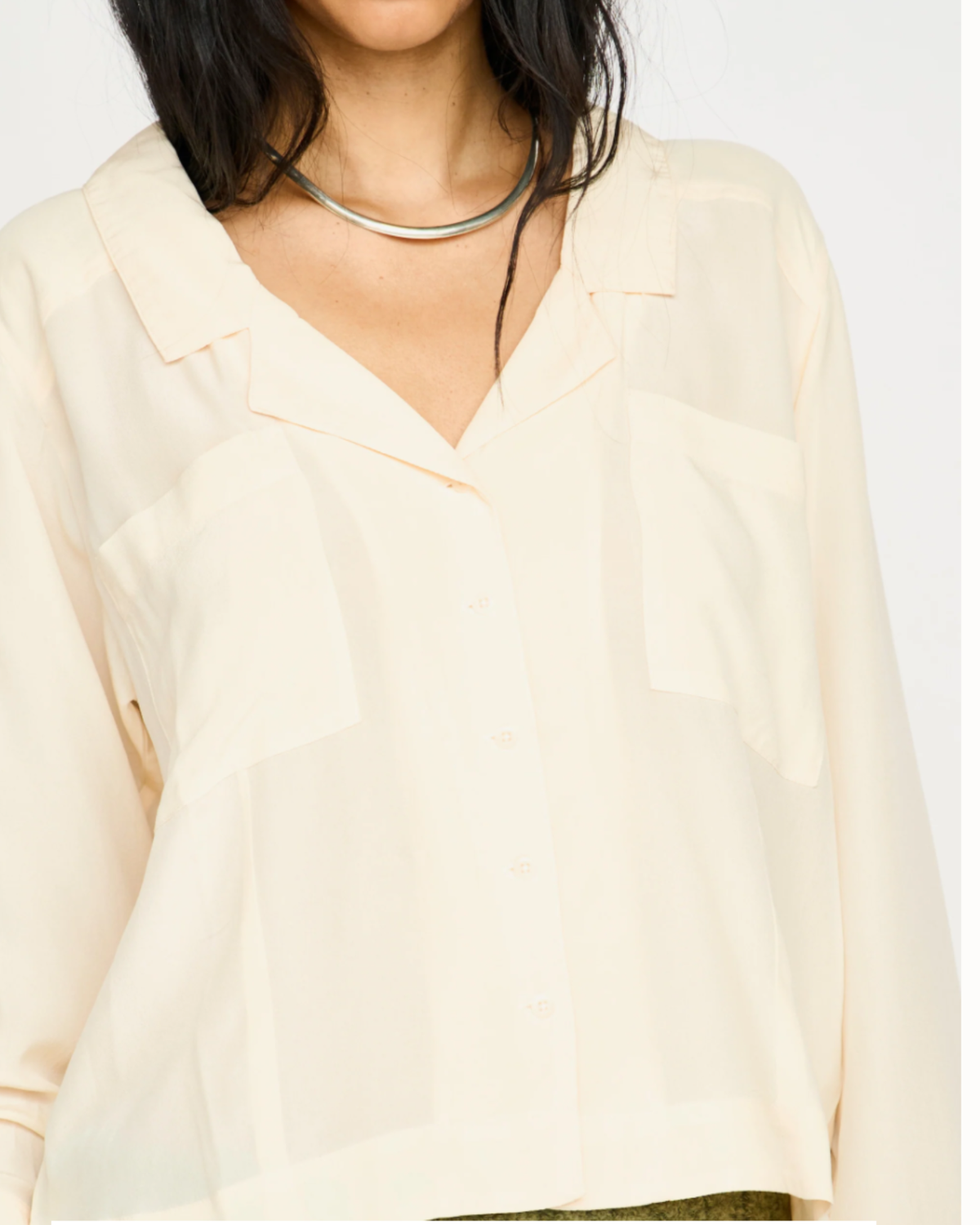 Salem Silk Shirt by Mirth / Cream