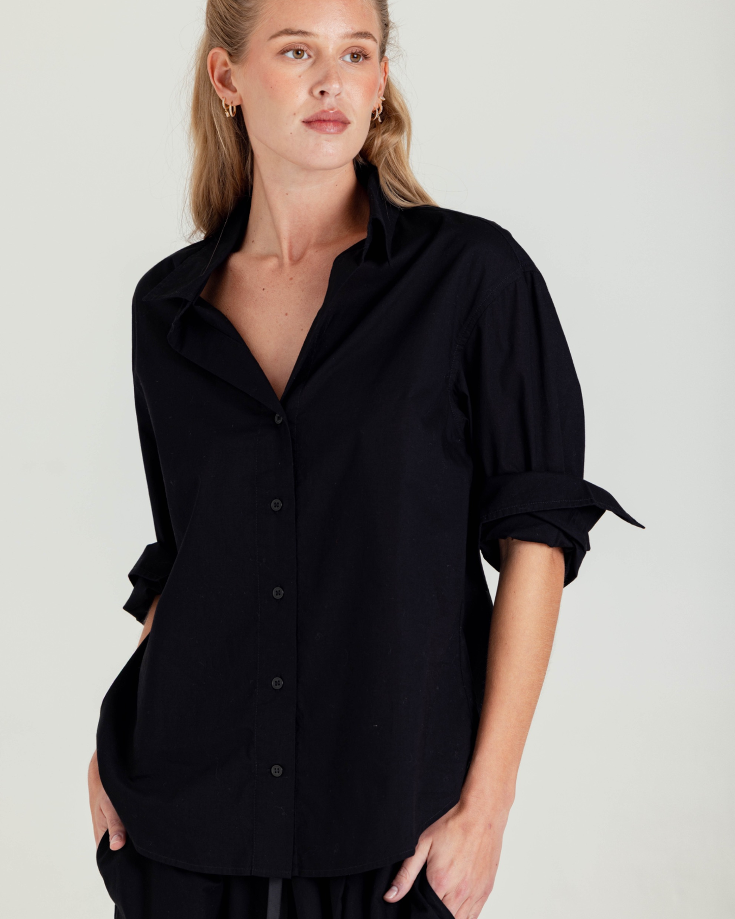 Cambric Emerson Shirt by Sundays / Black