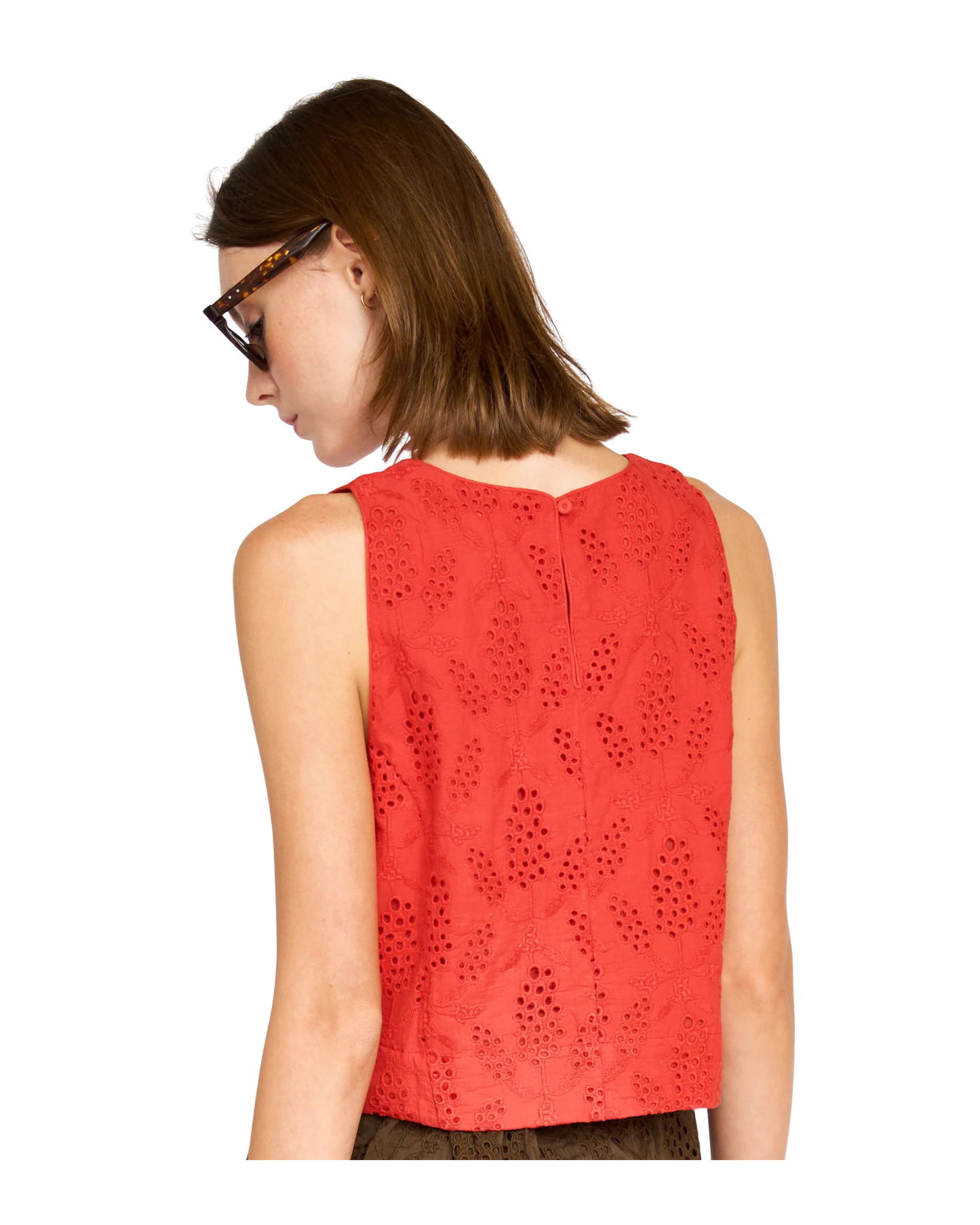 Santanyi Tank by Mirth / Chili Hyacinth Eyelet