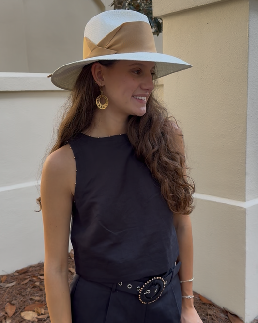 Button Detail Crop Top by Hemant & Nandita