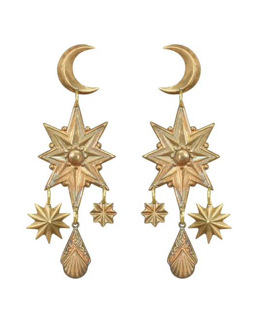 Astronomy Sun Moon + Stars by We Dream In Colour