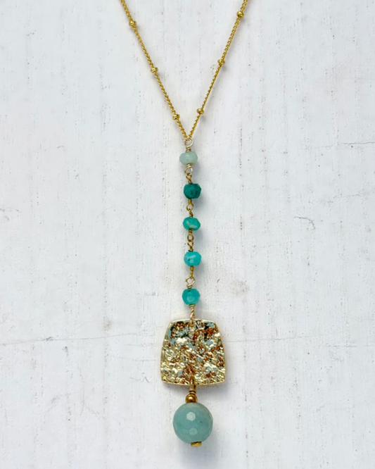 Long Amazonite Necklace by Merry Beth Myrick