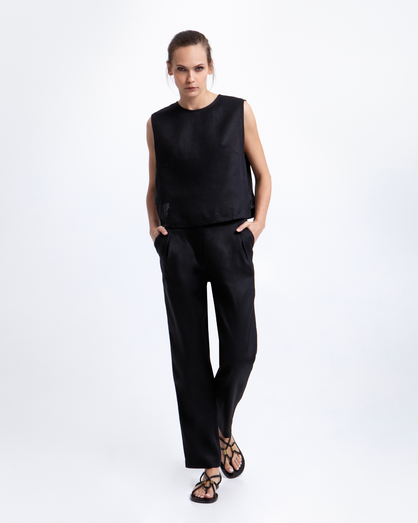 Sleeveless Top by Kori / Black