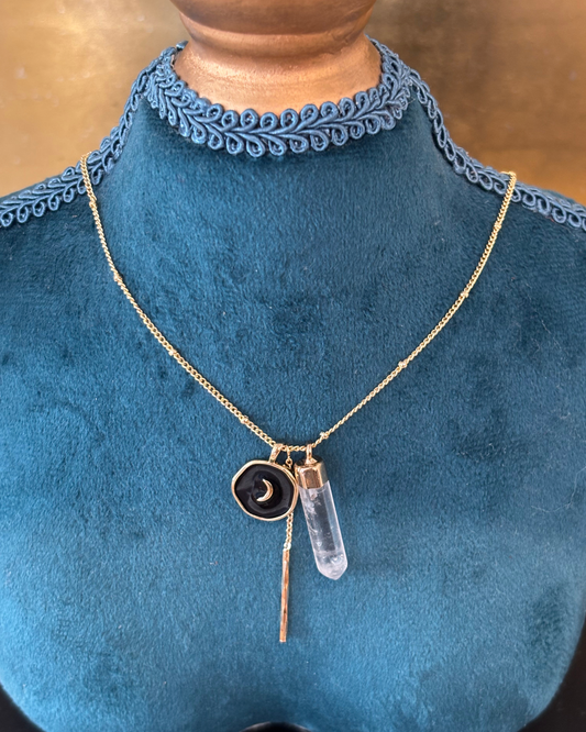 Black Moon Necklace by Merry Beth Myrick