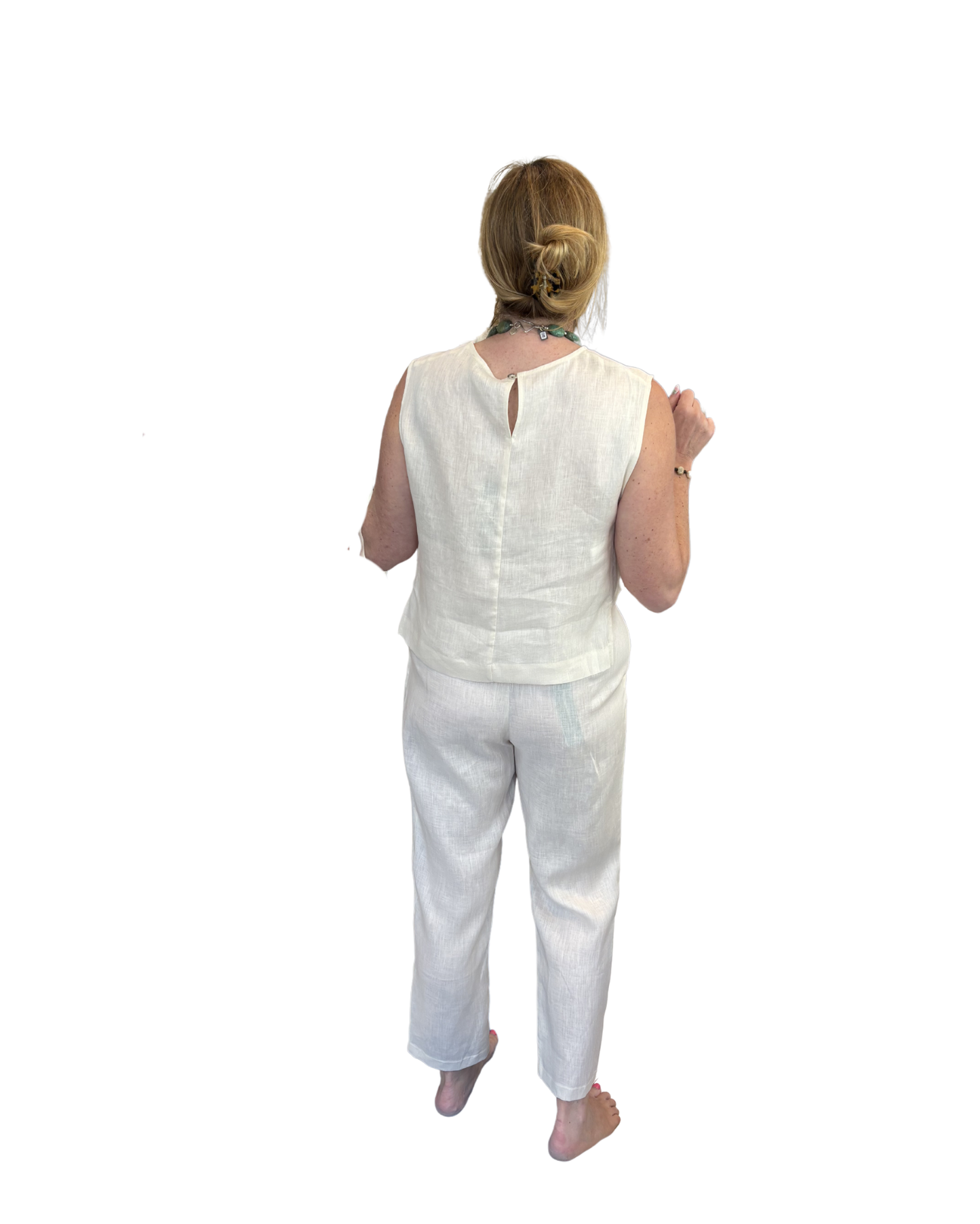 Sleeveless Top by Kori / Cream
