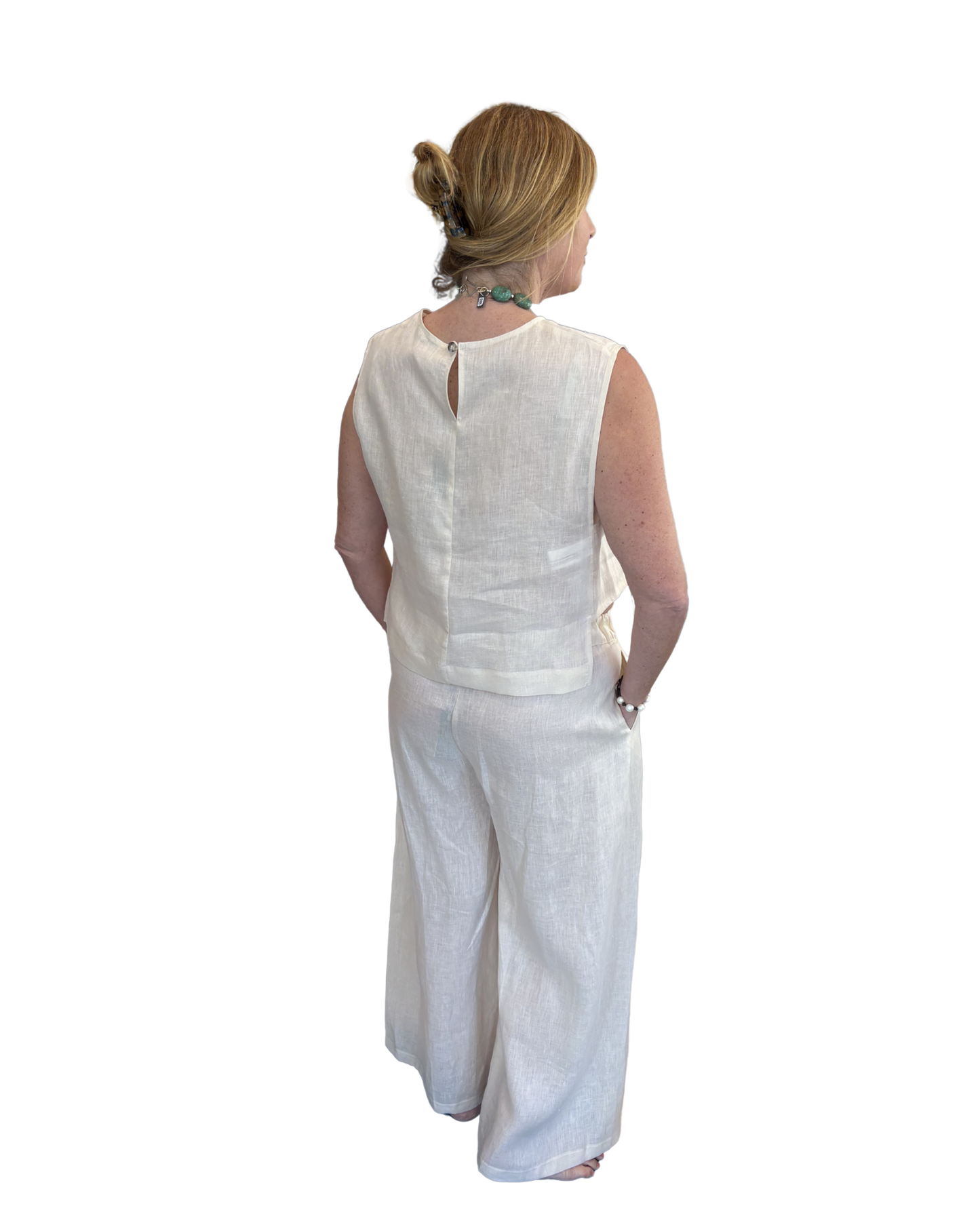 Pleated Pants by Kori / Cream