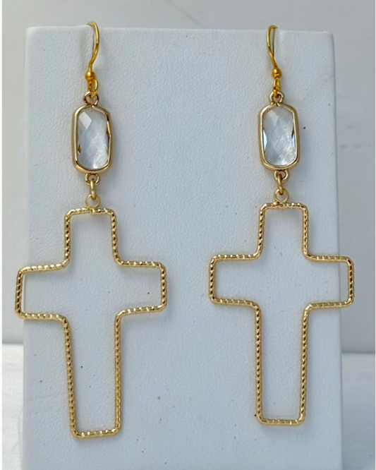 Cross Earrings by Merry Beth Myrick