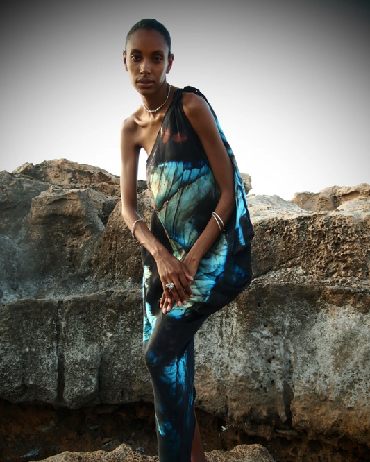 River Kaftan Dress / Schiller Print