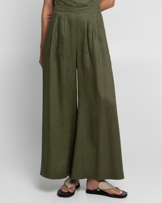 Pleated Pants by Kori / Khaki