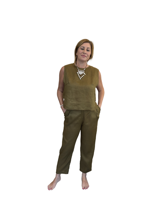 Straight Pants by Kori / Khaki