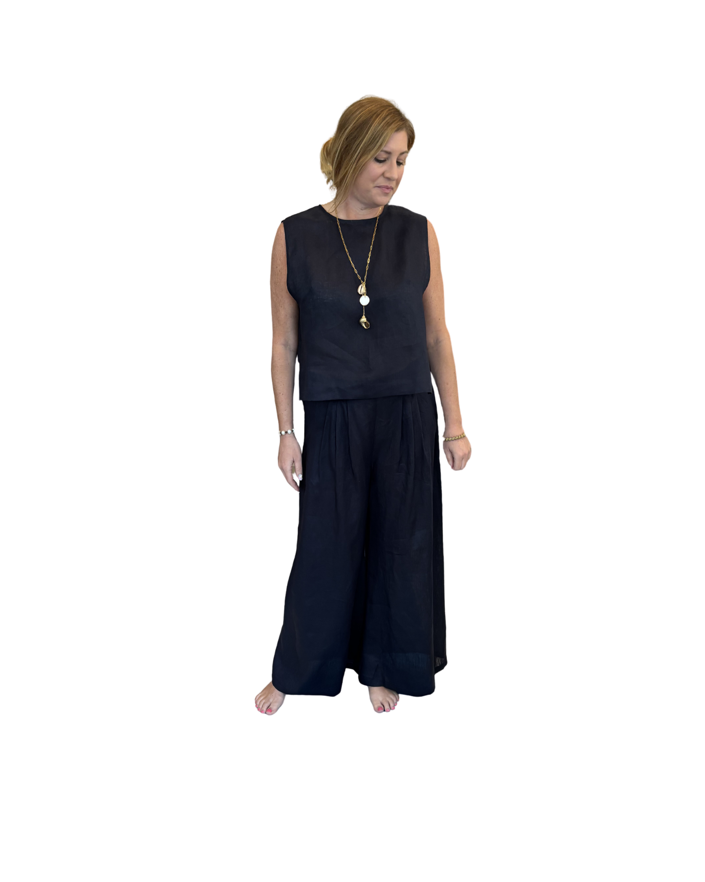 Pleated Pants by Kori / Navy