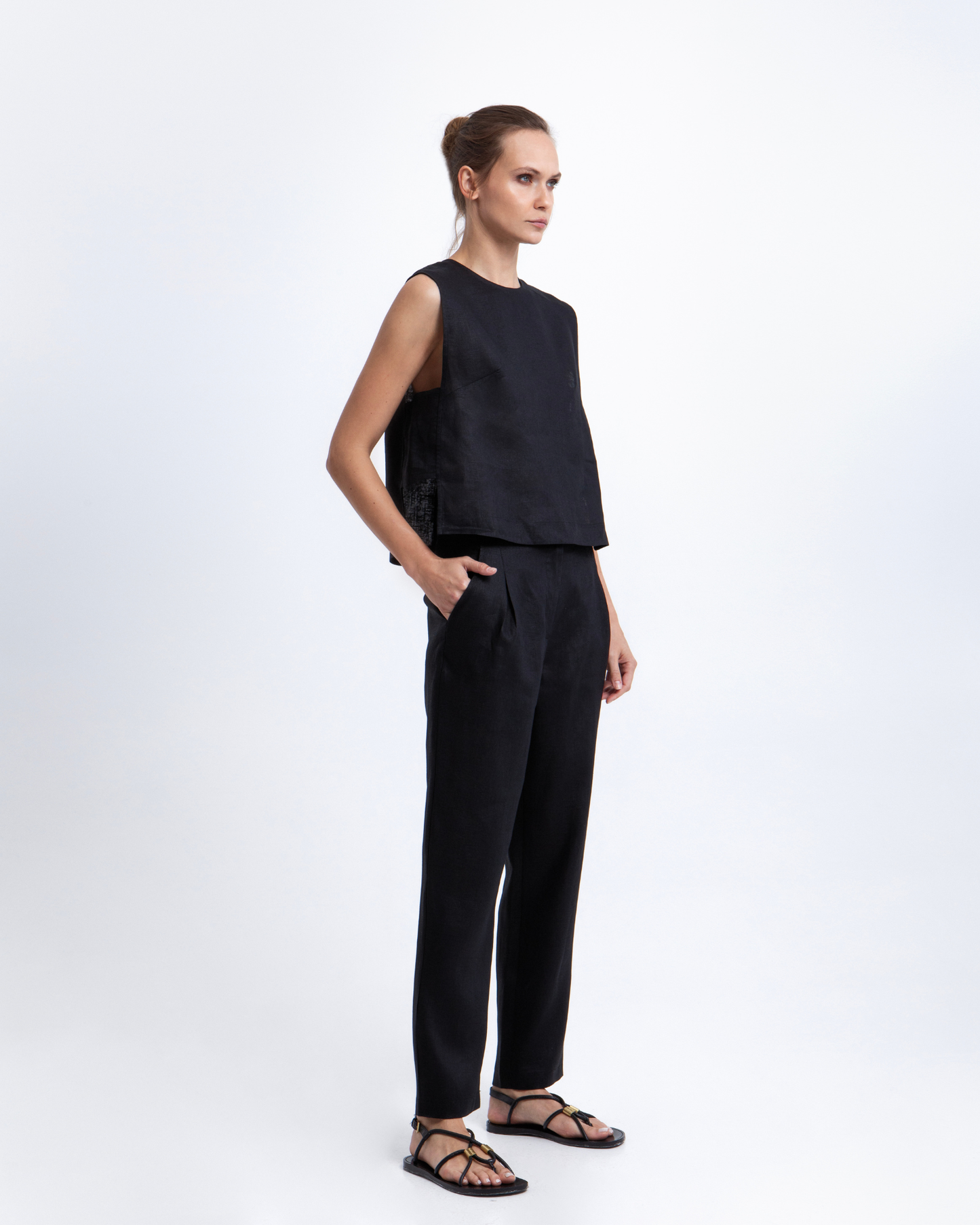 Straight Pants by Kori / Navy