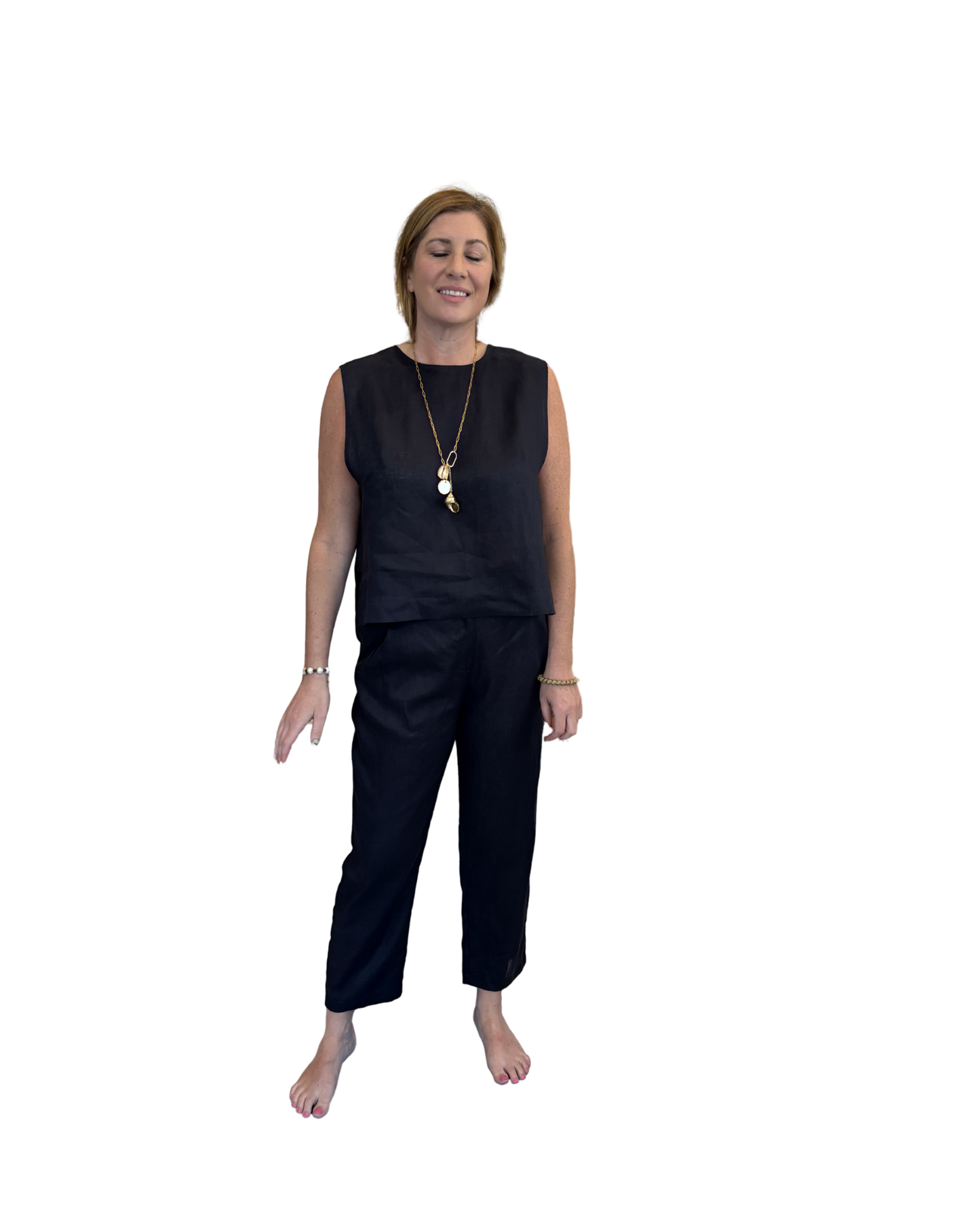 Straight Pants by Kori / Navy