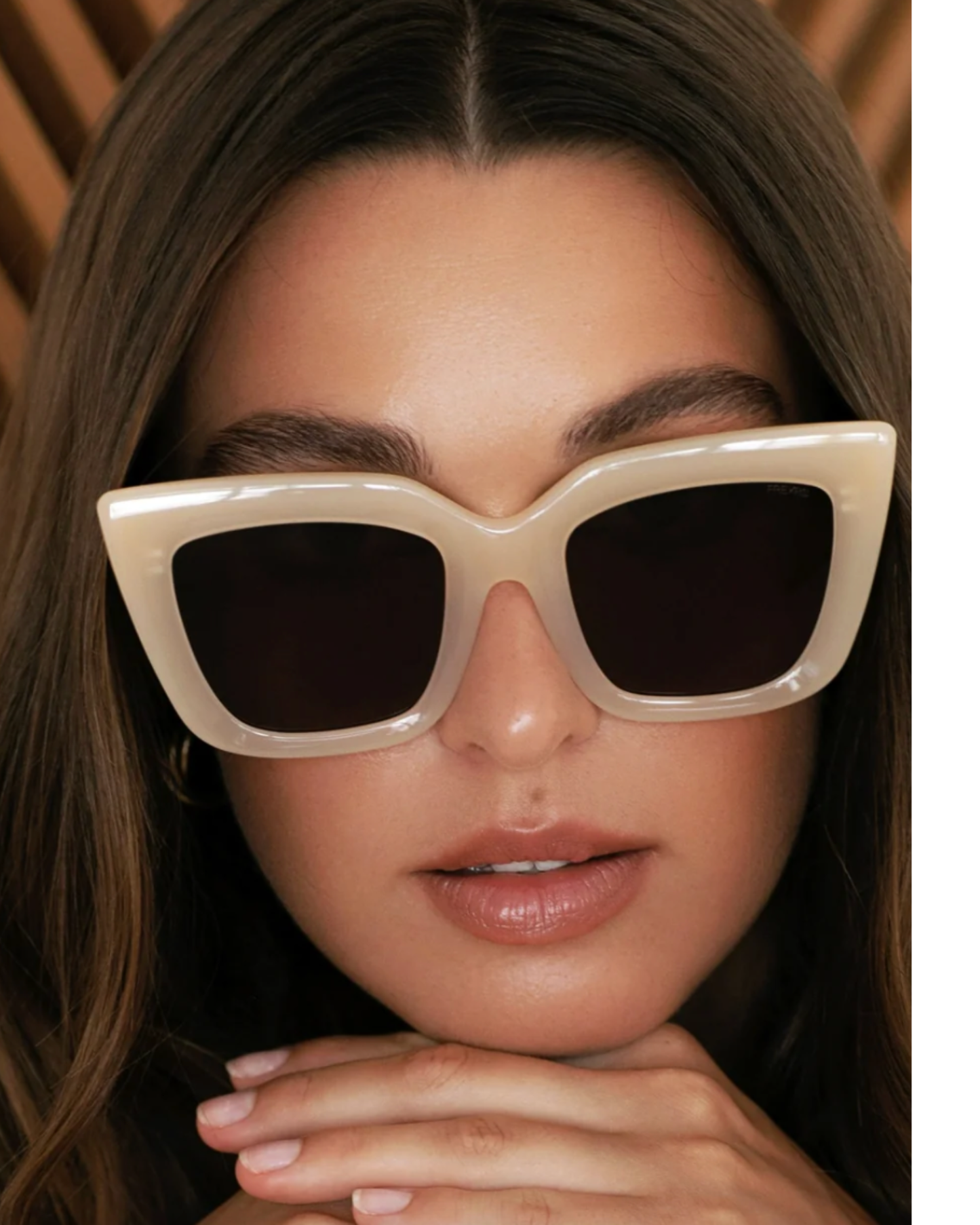 Portofino Oversized Sunglasses by Freyrs / Tan