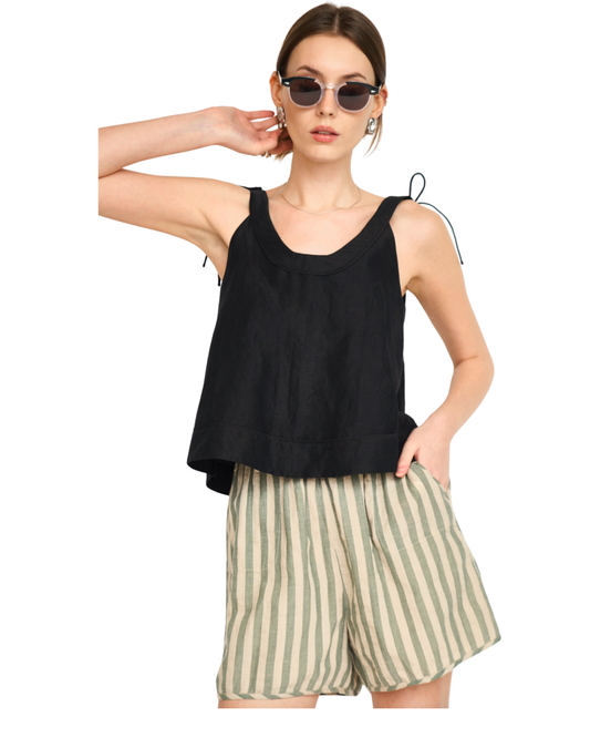 Woodstock Shorts by Mirth / Safari Stripe