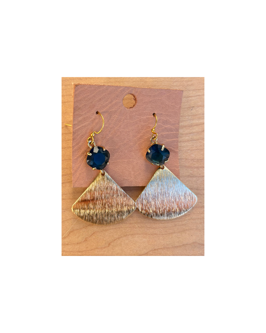 Sapphire Fan Earrings by Merry Beth Myrick