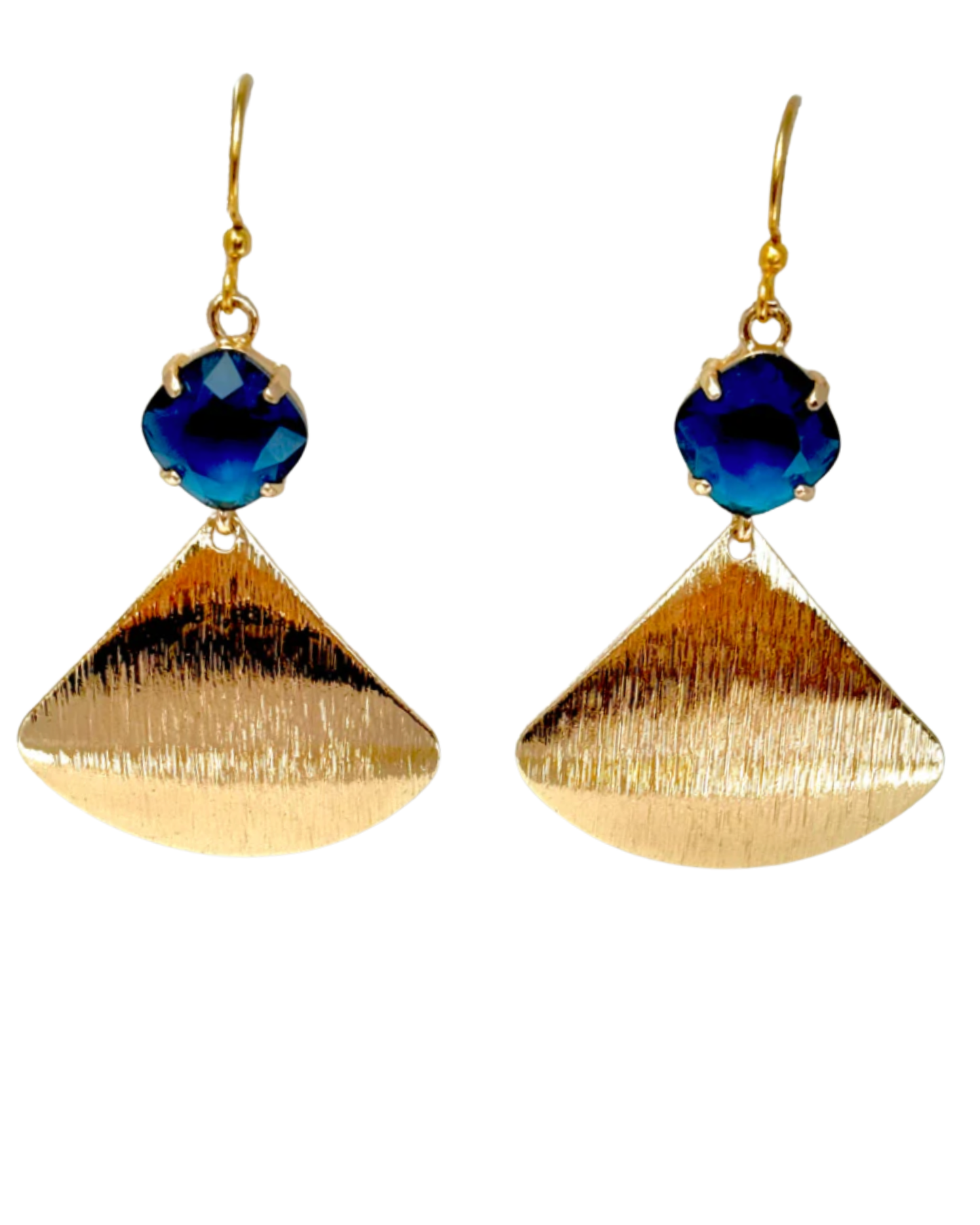 Sapphire Fan Earrings by Merry Beth Myrick