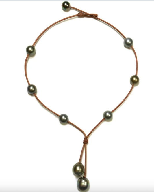 Seacrest Black Tahitian Pearl Necklace by Wendy